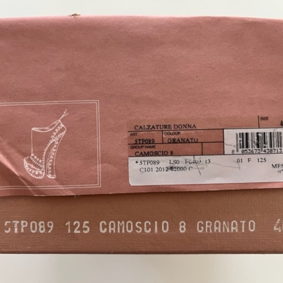 MIU MIU suede studded ankle booties Sz 40 Killer prom heels - Picture 9 of 9